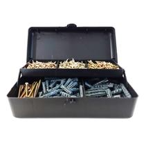 Kit Parafusos E Buchas Para Marcenaria Alvenaria Com 500pçs