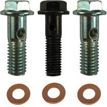 Kit parafusos tubo duto de óleo tampa lateral CBX250 Twister XR250 Tornado CB300 XRE300 (com furo) parafuso do retorno Kit parafusos tubo duto de óleo tampa lateral CBX250 Twister XR250 Tornado CB300 XRE300 (com furo) parafuso do retorno