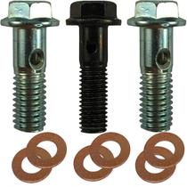 Kit parafusos tubo duto de óleo tampa lateral CBX250 Twister XR250 Tornado CB300 XRE300 (com furo) parafuso do retorno Kit parafusos tubo duto de óleo tampa lateral CBX250 Twister XR250 Tornado CB300 XRE300 (com furo) parafuso do retorno