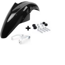 KIT Paralama Cg 125 150 160 Titan Fan Start 2014 A 2023 Preto