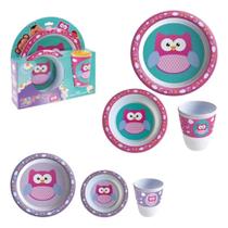 Kit Parar Efeicao Infantil Coruja