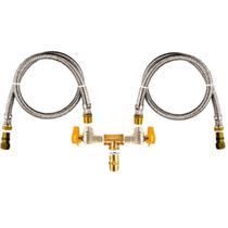 kit parede dupla saída de gás forno cooktop fogão 5 metros kit parede dupla saída de gás forno cooktop fogão 5 metros