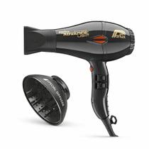 Kit parlux - secador advance light ion ceramic preto 2200w 220v + difusor magic sense