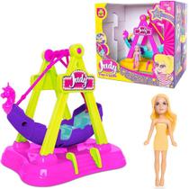 Kit parque de diversao barco viking com boneca judy 21x19x16,5cm - SAMBA TOYS
