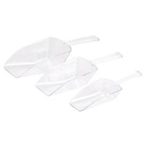 Kit Pás Medidoras de Acrílico Alimentos P, M, G Transparente