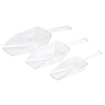 Kit Pás Medidoras De Acrílico Alimentos P, M, G Transparente