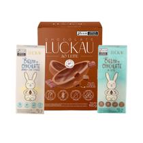 Kit Páscoa 1 Ovo de Páscoa Chocolate Ao Leite Sem Poliol 180g 2 Coelhos 40g 260g total