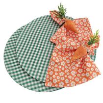 Kit Páscoa 6 Lugares Capa Sousplat Guardanapo Anel PG Kit Páscoa 6 Lugares Capa Sousplat Guardanapo Anel PG