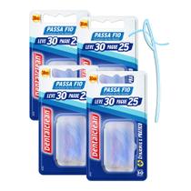Kit Passa Fio Dental 120 Unidades para Próteses e Aparelhos Dentalclean