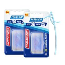 Kit Passa Fio Dental 60 Unidades para Próteses e Aparelhos Dentalclean