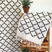 Kit Passadeira Geométrica 3 Peças Tecido Grosso 100% Algodão