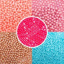 Kit Passante Pérolas 6mm 500pçs Miçangas 5 cores 75g - Macall