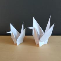 Kit Pássaros Tsuru P E M - Origami 3d, Decoração