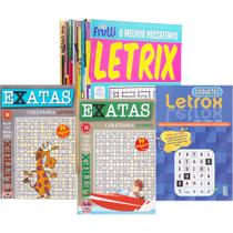 Kit Passatempos Com Letras Letrix Letrox Letrex 20 Revistas + 3 Livros Kit Passatempos Com Letras Letrix Letrox Letrex 20 Revistas + 3 Livros