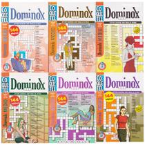 Kit Passatempos Coquetel Dominox 18 Edições Encadernadas em 6 Volumes, 144 Pgs