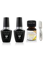 Kit passo 1 + passo 2 Cuccio + Primer Acido + Escova de Nylon Kit passo 1 + passo 2 Cuccio + Primer Acido + Escova de Nylon