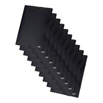 Kit Pasta Aba Elastica Oficio 20mm Linha Black Preta 10und ACP Kit Pasta Aba Elastica Oficio 20mm Linha Black Preta 10und ACP