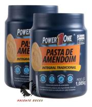 Kit Pasta De Amendoim Tradicional Integral 1kg Power One - powerone