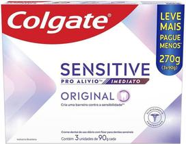 Kit Pasta De Dente Colgate Sensitive Pro-alívio Imediato 90g Kit Pasta De Dente Colgate Sensitive Pro-alívio Imediato 90g
