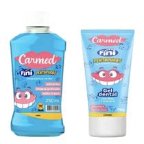 Kit Pasta De Dente + Enxaguante Bucal Carmed Fini Dentaduras Kit Pasta De Dente + Enxaguante Bucal Carmed Fini Dentaduras