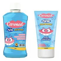 Kit Pasta De Dente + Enxaguante Bucal Carmed Fini Dentaduras Kit Pasta De Dente + Enxaguante Bucal Carmed Fini Dentaduras