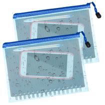 Kit Pasta Documentos A4 Ziper Organiza Plástico Impermeável