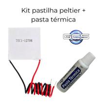 Kit Pasta Térmica 10g + Pastilha Peltier - GCS
