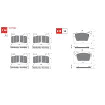 Kit pastilha de freio completo honda cbr1000/600 08 ed