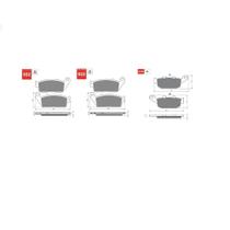 Kit pastilha de freio completo honda hornet 2004/2007