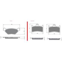 Kit pastilha de freio completo yamaha super tenere 1200