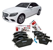 Kit Pastilha de Freio Dianteira Traseira Cerâmica Mercedes C180 W205 - 2014 a 2020