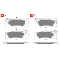 Kit pastilha de freio dianteiro bmw f800gs gold fren