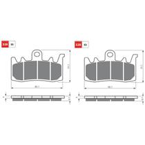 Kit pastilha de freio dianteiro bmw gs1200 2013 ed gold fren