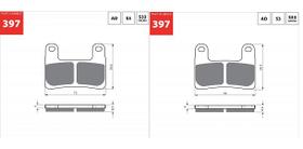 Kit pastilha de freio dianteiro bmw gs1250 gold fren