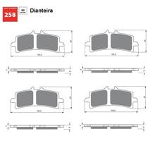 Kit pastilha de freio dianteiro bmw s1000rr hp4 gold fren