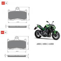 Kit pastilha de freio dianteiro kawasaki z800/ z900/ z1000