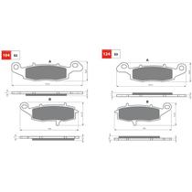 Kit pastilha de freio dianteiro suzuki v-strom/bandit/gsx