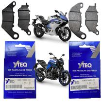 Kit pastilha de freio dianteiro traseiro (y-teq) r3 mt03 2016-2026 Kit pastilha de freio dianteiro traseiro (y-teq) r3 mt03 2016-2026