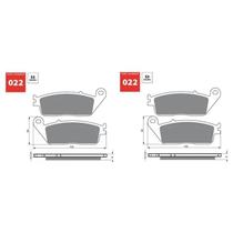 Kit pastilha de freio dianteiro triumph tiger 800 ate 2018