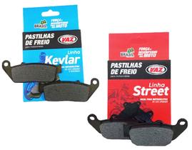 Kit Pastilha de Freio Honda Cb 250f Twister Com ou Sem ABS 2016 2017 2018 Kit Pastilha de Freio Honda Cb 250f Twister Com ou Sem ABS 2016 2017 2018