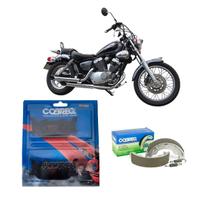 Kit Pastilha De Freio + Patim Lona D Freio Yamaha Virago 250