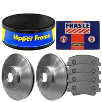 Kit Pastilha Disco Dianteiro HB20 1.0 Hipper Freios Fras-le