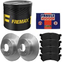 Kit Pastilha Disco Dianteiro Kwid 1.0 12V Fremax Fras-le