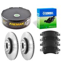 Kit Pastilha Disco Dianteiro Ventilado Corolla Cobreq Fremax