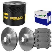 Kit Pastilha Disco Dianteiro Ventilado HB20 Fremax Lonaflex