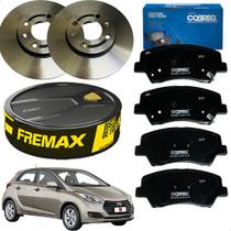 Kit Pastilha Disco Dianteiro Ventilado Hyundai HB20 HB20S HB20X 1.6 16v 2016 2017 2018 2019 Original Fremax Cobreq