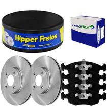 Kit Pastilha Disco Dianteiro Ventilado Strada 1.8 Lonaflex