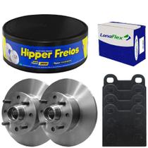 Kit Pastilha Disco Freio Chevette 80 a 93 Dianteiro Sólido Teves Lonaflex