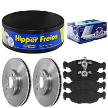 Kit Pastilha Disco Freio Chevrolet Montana 1.4 2010 a 2014 Dianteiro Ventilado Teves