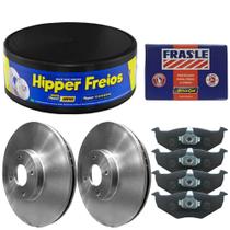 Kit Pastilha Disco Freio Gol G5 2008 a 2011 Dianteira Ventilado Teves Frasle Aro 14